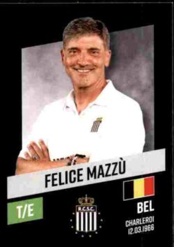 2023-24 Panini Belgium Pro League Stickers #082 Felice Mazzù