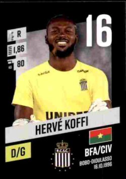 2023-24 Panini Belgium Pro League Stickers #083 Hervé Koffi