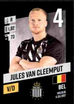 2023-24 Panini Belgium Pro League Stickers #085 Jules Van Cleemput