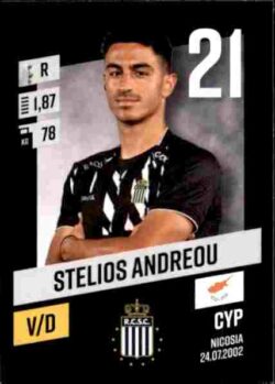 2023-24 Panini Belgium Pro League Stickers #087 Stelios Andreou