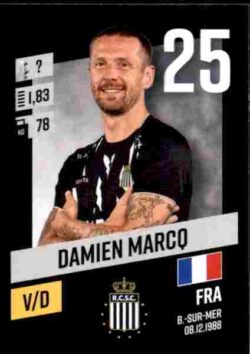 2023-24 Panini Belgium Pro League Stickers #089 Damien Marcq