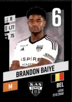 2023-24 Panini Belgium Pro League Stickers #116 Brandon Baiye