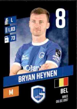 2023-24 Panini Belgium Pro League Stickers #130 Bryan Heynen