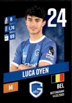 2023-24 Panini Belgium Pro League Stickers #133 Luca Oyen