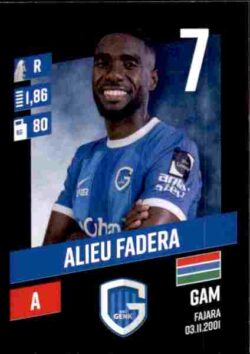 2023-24 Panini Belgium Pro League Stickers #136 Alieu Fadera