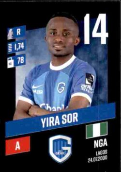 2023-24 Panini Belgium Pro League Stickers #139 Yira Sor