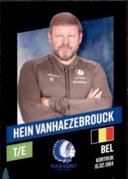 2023-24 Panini Belgium Pro League Stickers #142 Hein Vanhaezebrouck