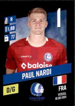 2023-24 Panini Belgium Pro League Stickers #143 Paul Nardi