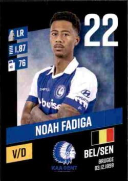 2023-24 Panini Belgium Pro League Stickers #145 Noah Fadiga