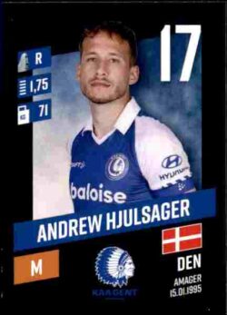 2023-24 Panini Belgium Pro League Stickers #152 Andrew Hjulsager