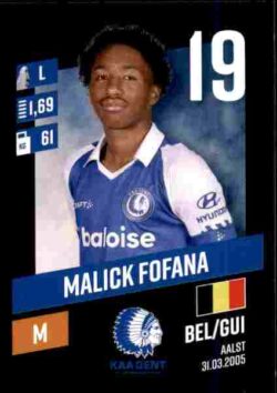 2023-24 Panini Belgium Pro League Stickers #155 Malick Fofana