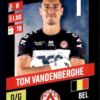 2023-24 Panini Belgium Pro League Stickers #163 Tom Vandenberghe