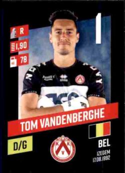 2023-24 Panini Belgium Pro League Stickers #163 Tom Vandenberghe