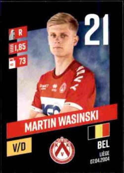 2023-24 Panini Belgium Pro League Stickers #166 Martin Wasinski