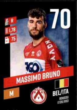 2023-24 Panini Belgium Pro League Stickers #172 Massimo Bruno