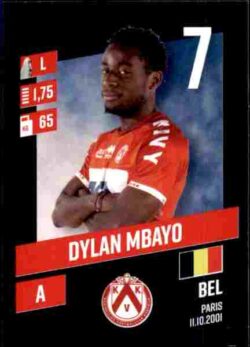 2023-24 Panini Belgium Pro League Stickers #175 Dylan Mbayo