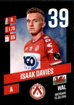 2023-24 Panini Belgium Pro League Stickers #179 Isaak Davies