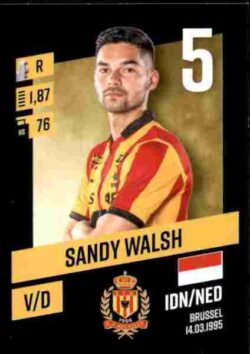 2023-24 Panini Belgium Pro League Stickers #184 Sandy Walsh