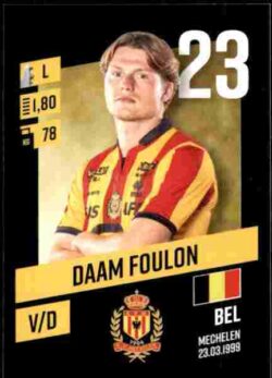 2023-24 Panini Belgium Pro League Stickers #186 Daam Foulon