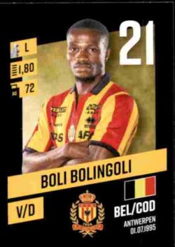 2023-24 Panini Belgium Pro League Stickers #188 Boli Bolingoli