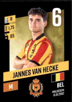 2023-24 Panini Belgium Pro League Stickers #192 Jannes Van Hecke