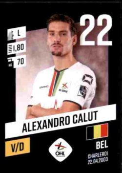 2023-24 Panini Belgium Pro League Stickers #205 Alexandro Calut