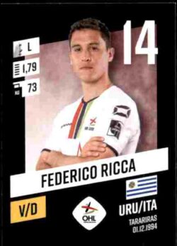 2023-24 Panini Belgium Pro League Stickers #207 Federico Ricca