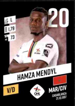 2023-24 Panini Belgium Pro League Stickers #208 Hamza Mendyl