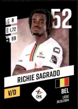 2023-24 Panini Belgium Pro League Stickers #210 Richie Sagrado