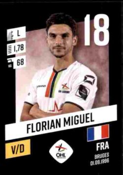 2023-24 Panini Belgium Pro League Stickers #211 Florian Miguel