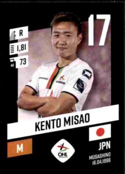 2023-24 Panini Belgium Pro League Stickers #212 Kento Misao