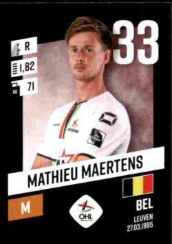 2023-24 Panini Belgium Pro League Stickers #215 Mathieu Maertens