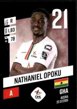 2023-24 Panini Belgium Pro League Stickers #218 Nathaniel Opoku