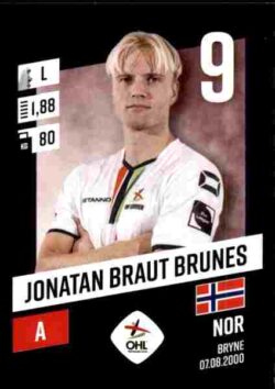 2023-24 Panini Belgium Pro League Stickers #220 Jonatan Braut Brunes