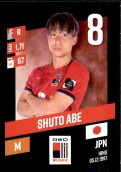 2023-24 Panini Belgium Pro League Stickers #232 Shuto Abe