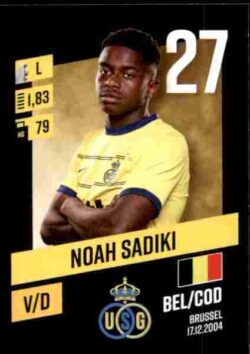 2023-24 Panini Belgium Pro League Stickers #246 Noah Sadiki