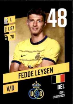 2023-24 Panini Belgium Pro League Stickers #248 Fedde Leysen