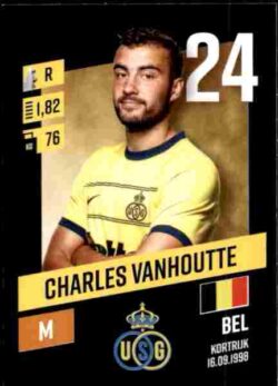 2023-24 Panini Belgium Pro League Stickers #253 Charles Vanhoutte