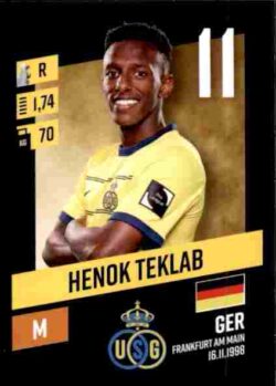 2023-24 Panini Belgium Pro League Stickers #257 Henok Teklab