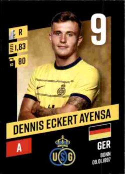 2023-24 Panini Belgium Pro League Stickers #258 Dennis Eckert Ayensa