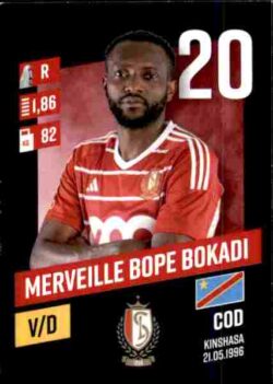 2023-24 Panini Belgium Pro League Stickers #268 Merveille Bope Bokadi