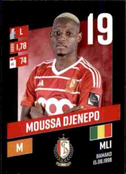 2023-24 Panini Belgium Pro League Stickers #271 Moussa Djenepo