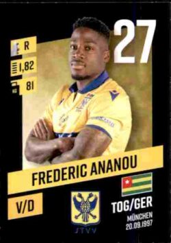 2023-24 Panini Belgium Pro League Stickers #287 Frederic Ananou