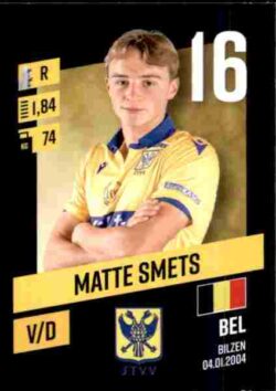 2023-24 Panini Belgium Pro League Stickers #289 Matte Smets