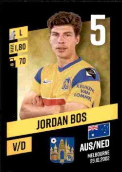 2023-24 Panini Belgium Pro League Stickers #307 Jordan Bos