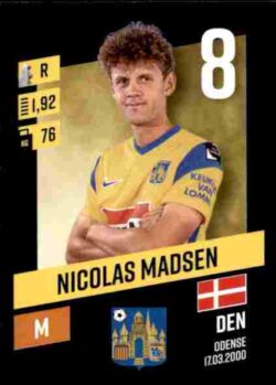 2023-24 Panini Belgium Pro League Stickers #311 Nicolas Madsen