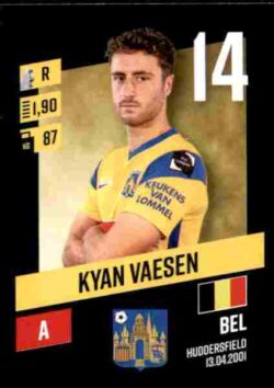 2023-24 Panini Belgium Pro League Stickers #317 Kyan Vaesen