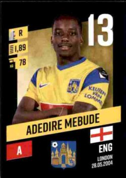 2023-24 Panini Belgium Pro League Stickers #320 Adedire Mebude