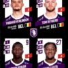 2023-24 Panini Belgium Pro League Stickers #330 Verlinden-Reyners-Kosiah-Keita