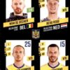 2023-24 Panini Belgium Pro League Stickers #332 De Decker-Reus-Corryn-Wuytens